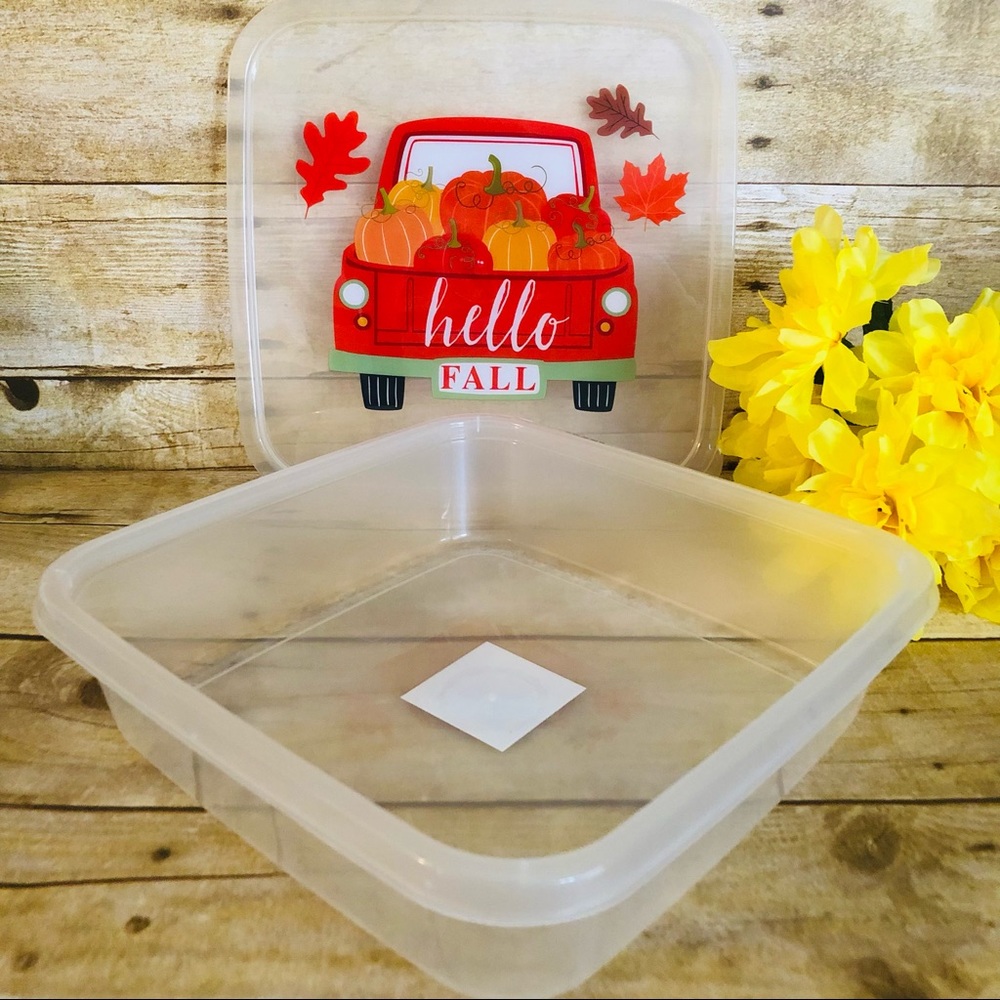 “Hello Fall” Large Storage Container - Picture 2 of 4